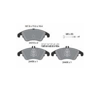 Set di pastiglie freno TEXTAR 2431001, anteriore