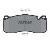 TEXTAR Kit pastiglie freni