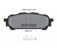 TEXTAR 2433101 Kit pastiglie freno, Freno a disco per SUBARU