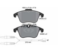 Set di pastiglie freno TEXTAR 2433201, anteriore