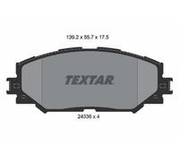 Set di pastiglie freno TEXTAR 2433601, fronte