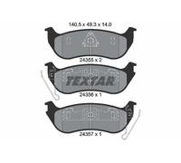 TEXTAR 2435501 Kit pastiglie freno, Freno a disco per JEEP
