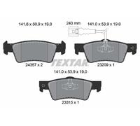 TEXTAR 2436704 Kit pastiglie freno, Freno a disco per VW