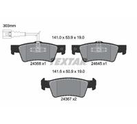 TEXTAR 2436801 Kit pastiglie freno, Freno a disco per VW