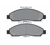 TEXTAR 2437001 Kit pastiglie freni