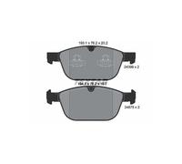 Textar Set pastiglie freno 2439901 – anteriore, freno a disco per Volvo