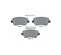 TEXTAR 2440301 Pastiglie freno anteriore per Micra Note Scala Pulse Duster