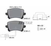 TEXTAR 2448307 Kit pastiglie freno, Freno a disco per AUDI
