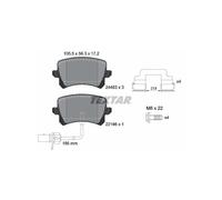 TEXTAR 2448307 Pastiglie freno posteriore per Audi Q3
