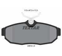 Set di pastiglie freno TEXTAR 2451401, indietro