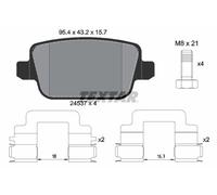 TEXTAR 2453703 Kit pastiglie freno, Freno a disco per FORD,FORD AUSTRALIA