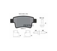 Piastra di montaggio specchio + Kit guida pinza freno TEXTAR per CITROËN C4