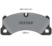 TEXTAR 2455301 Kit pastiglie freno, Freno a disco per PORSCHE,VW