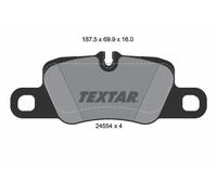 TEXTAR 2455402 Kit pastiglie freno, Freno a disco per PORSCHE