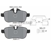Set di pastiglie freno TEXTAR 2455901, posteriore