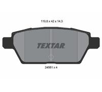 TEXTAR 2458102 Kit pastiglie freno, Freno a disco per BESTURN (FAW),FAW (JILIN),