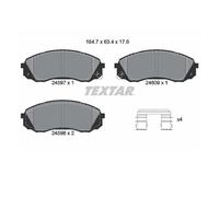 Set di pastiglie freno TEXTAR 2459701, fronte