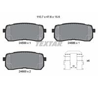 Set di pastiglie freno TEXTAR 2459901, posteriore
