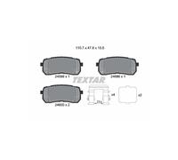 TEXTAR 2459904 Kit pastiglie freni