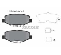 Set di pastiglie freno TEXTAR 2460201, posteriore