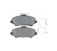 Textar Pastiglie freno anteriore 2460402 per Dodge Journey, Jeep Cherokee, Wrangler III, VW Routan