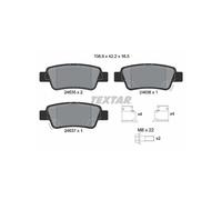 Set di pastiglie freno TEXTAR 2463501, indietro