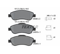 TEXTAR 2463801 Kit pastiglie freno, Freno a disco per HONDA