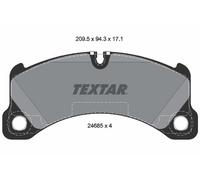 Set di pastiglie freno TEXTAR 2468501, anteriore