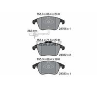 TEXTAR 2470601 Kit pastiglie freno, Freno a disco per AUDI
