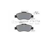TEXTAR 2476401 Pastiglie freno anteriore per 500 Ka
