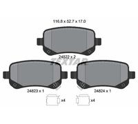 KIT PASTIGLIE FRENO POST TEXTAR FIAT FREEMONT 2.0 JTD 4X4 125KW 11> 2482201
