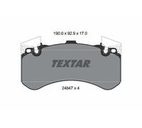 TEXTAR 2484701 Kit pastiglie freno, Freno a disco per AUDI,BENTLEY