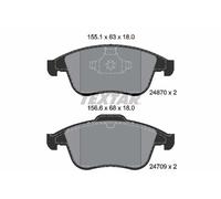 TEXTAR 2487001 Kit pastiglie freno, Freno a disco per RENAULT,SAMSUNG