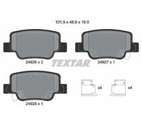 Set di pastiglie freno TEXTAR 2492601, posteriore