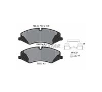 TEXTAR 2502101 Pastiglie freno anteriore per Land Rover Range Rover