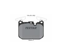 Set di pastiglie freno TEXTAR 2502801, anteriore