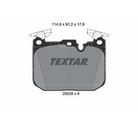 Set di pastiglie freno TEXTAR 2502805, anteriore