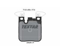 Set di pastiglie freno TEXTAR 2502902, posteriore