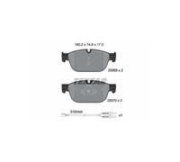 KIT PASTIGLIE FRENO ANT TEXTAR CITROEN DS5 1.6 200 147KW 11>15 2506901