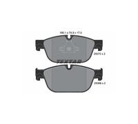 Set di pastiglie freno TEXTAR 2507001, fronte