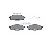TEXTAR 2508703 Pastiglie freno anteriore per Fullback PAJERO 1200