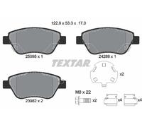 Set di pastiglie freno TEXTAR 2509501, fronte