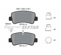 TEXTAR 2511209 Kit pastiglie freni