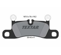 TEXTAR 2514301 Kit pastiglie freno, Freno a disco per PORSCHE