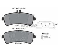 TEXTAR 2516305 Kit pastiglie freno, Freno a disco per MERCEDES-BENZ