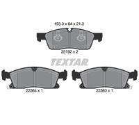 Set di pastiglie freno TEXTAR 2519207, anteriore