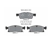 Set di pastiglie freno TEXTAR 2519209, anteriore