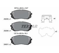 TEXTAR 2520504 Kit pastiglie freno, Freno a disco per HYUNDAI,HYUNDAI (BEIJING),
