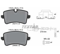 Textar Set di pastiglie freno 2521402 posteriore