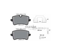 TEXTAR 2521404 Pastiglie freno posteriore per Audi A8